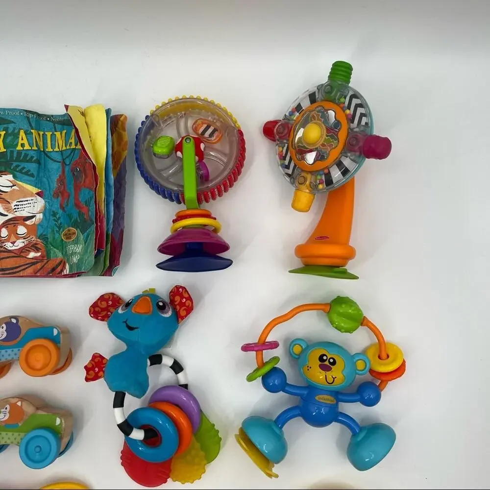 TODDLER TOY BUNDLE Sensory Ball Noisemaker Indestructible Book Teething Learning